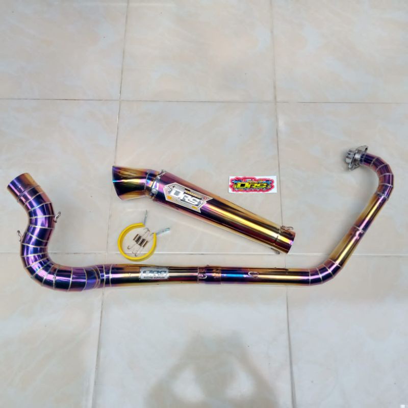 KNALPOT KANAN KOBRA NAGA STEP STANDAR VIXION  CB 150R NEW CBR SILINCER DIAMOND ORIGINAL DRS RACING M