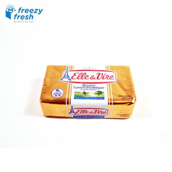 Butter Unsalted Elle &amp; Vire (200 gr)