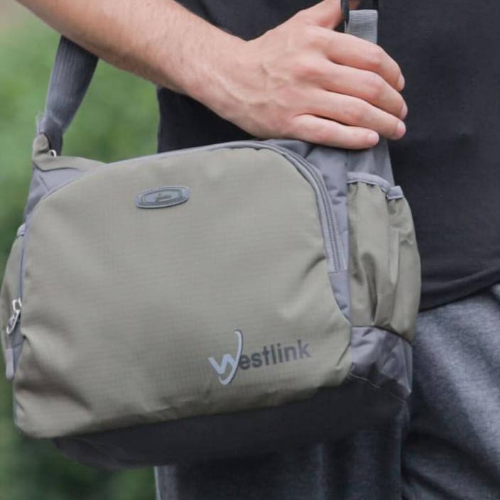 Depan WESTLINK Tas Selempang Cowok Cewek Tas Slempang Pria Wanita Bahan Nilon - Gavin