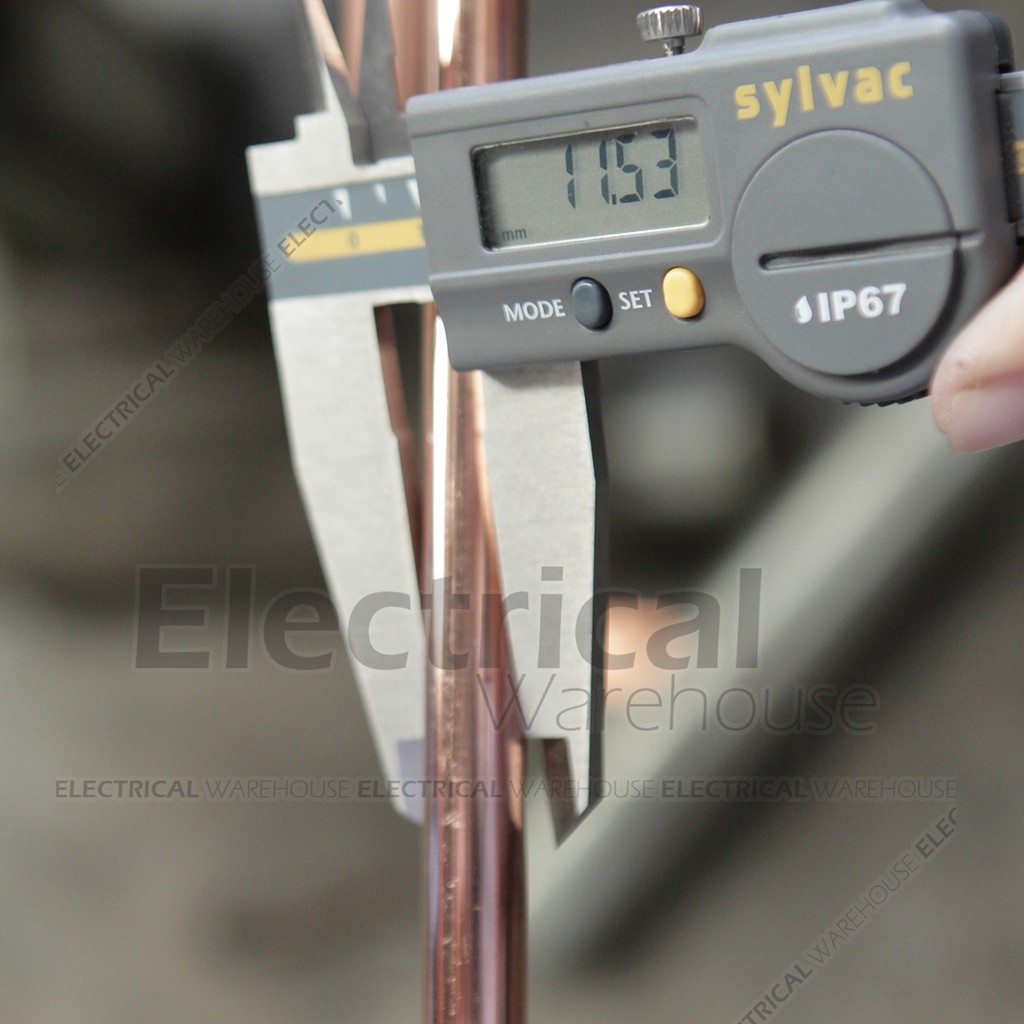 COPPER ROD TEMBAGA 1/2 Inch 3 Meter (GROUND GROUNDING ANTI PETIR 1/2 3Mtr 3m)