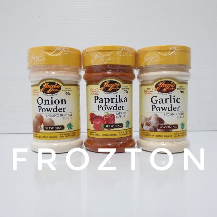 

Siap Kirim Jay'S Onion Paprika Garlic Powder Bawang Bombay Putih Bubuk Jays - Garlic Powder