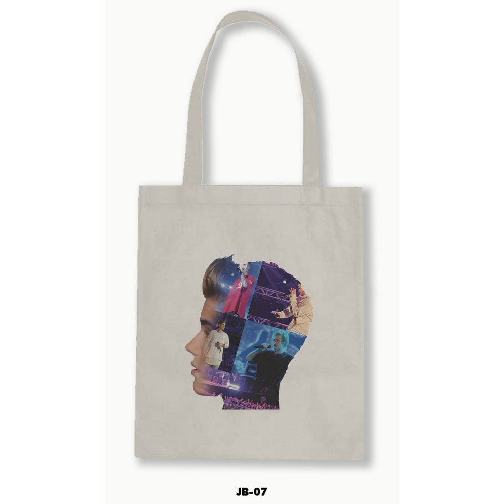 TOTE BAG BLACU - JUSTIN BIEBER 01