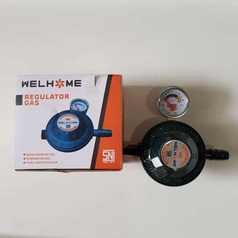 Kepala Gas / Regulator Welhome WG 138 M / WG 118 SNI Murah