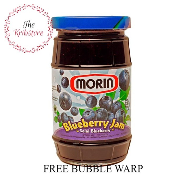 

MORIN Selai Roti Blueberry Jam Toples 330 gr