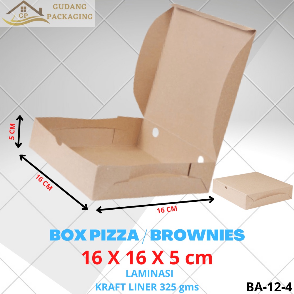 Jual BOX DUS KARDUS KOTAK PIZZA BROWNIES BOLEN KUE ROTI NUGGET TEBAL ...