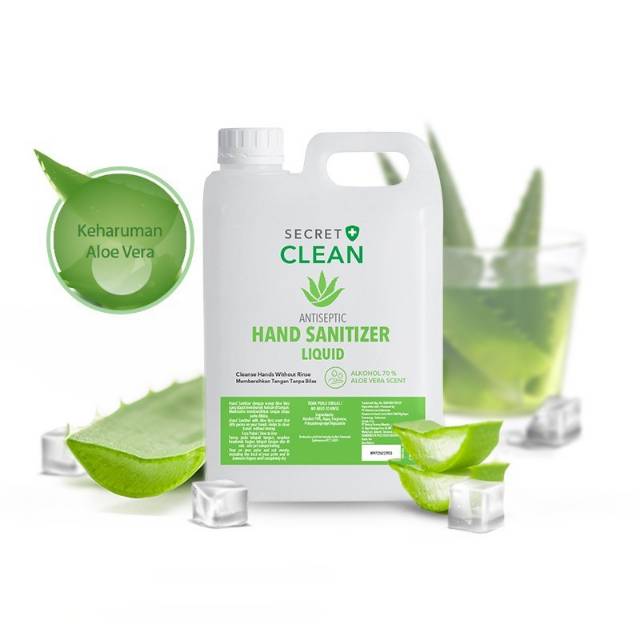 Secret clean hand sanitizer liquid 5 liter