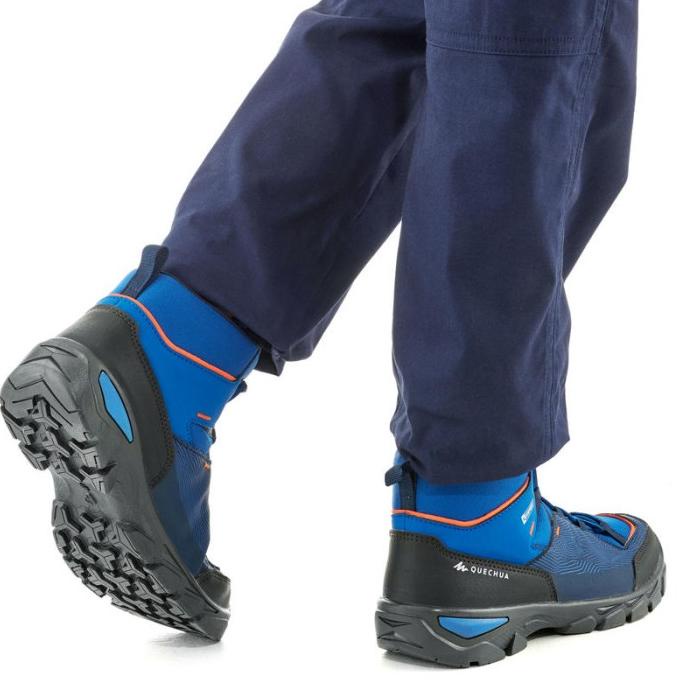 Decathlon Quechua Sepatu Gunung Anak MH120 Waterproof Biru - 8493626