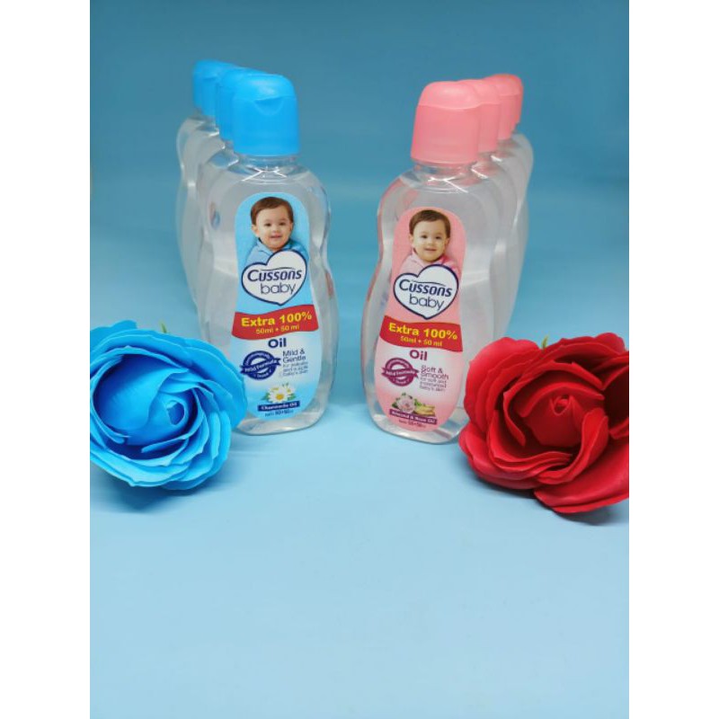 CUSSONS BABY OIL 50+50ML / ISI HEMAT 100ML /CUSSONS BABY OIL