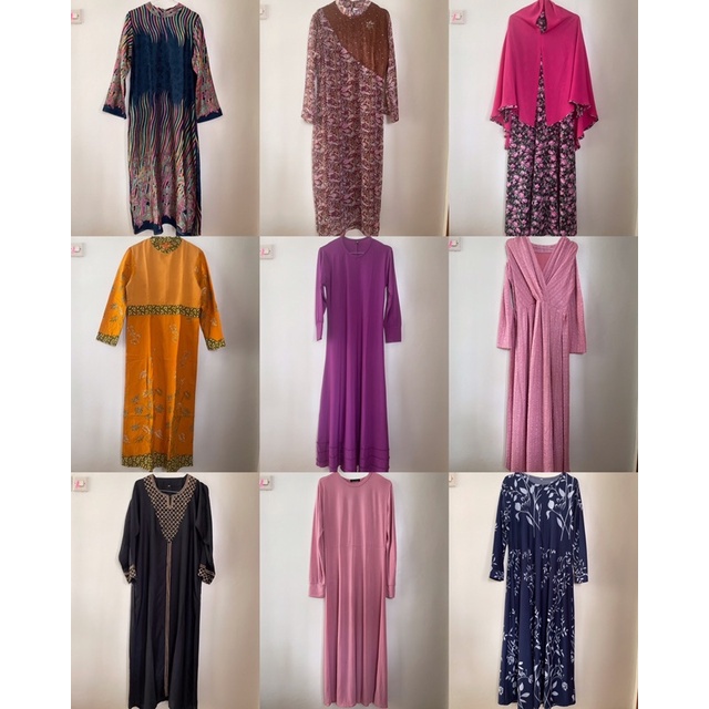 GAMIS MURAH / DRESS PESTA BEKAS MULUS / BAJU PRELOVED / GROSIR BAJU GAMIS MURAH BRUKAT KONDANGAN
