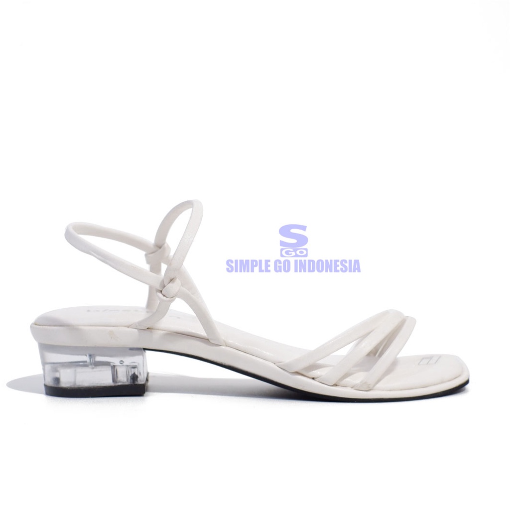 Sandal heels wanita dewasa sendal hak kaca wanita terbaru original Sendal Wespro 04 model tali 37-40