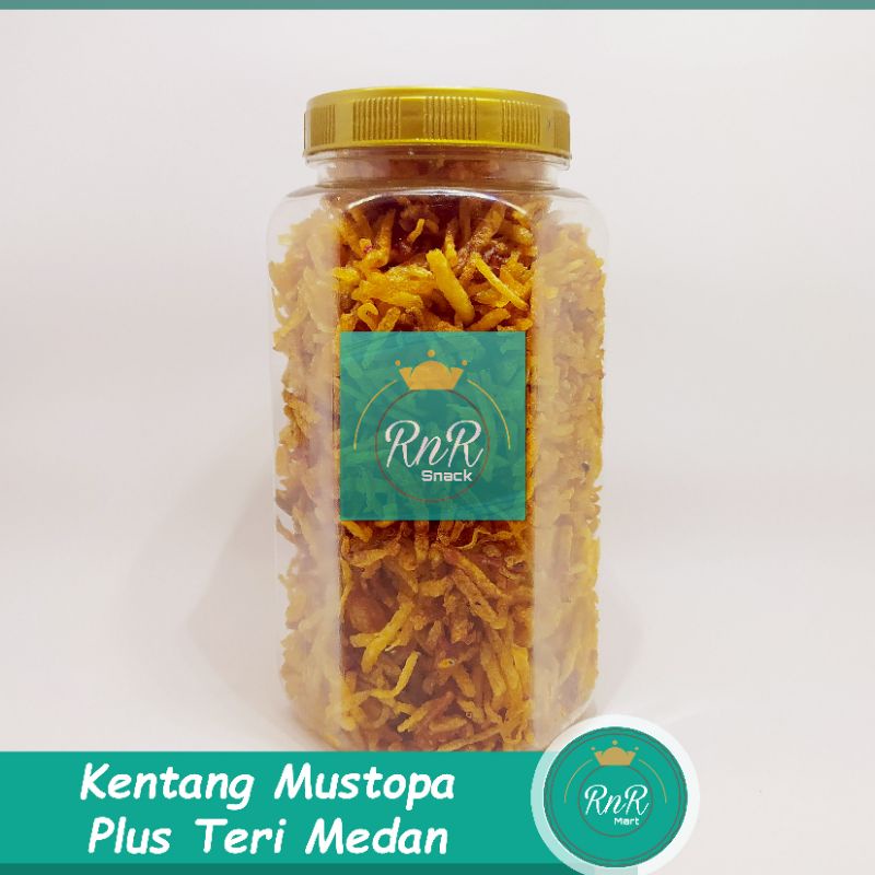 

RnR Mart - Kentang Mustofa Teri Medan Goreng Kemasan Toples 200 Gram