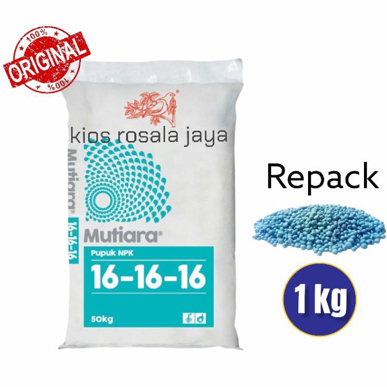Pupuk NPK MUTIARA Meroke 1 kg Repack