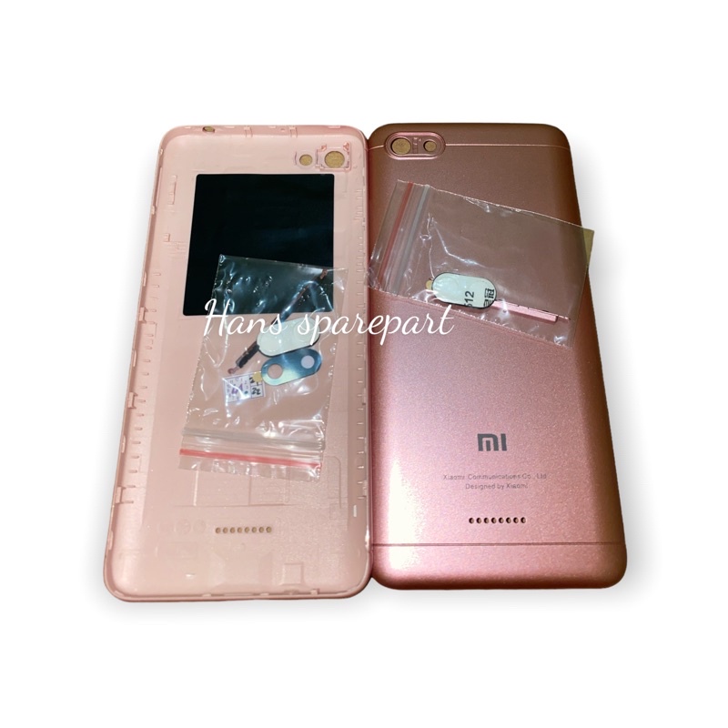 BACKDOOR BACK CASING TUTUP BELAKANG XIAOMI REDMI 6A (SINGLE SIM) - ORI