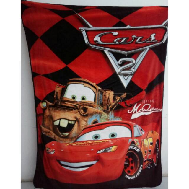 SELIMUT BULU EVERBEAR - MOTIF THE CARS - 150 X 200