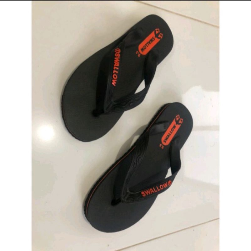 sandal jepit swallow black pearl m 02 sandal karet