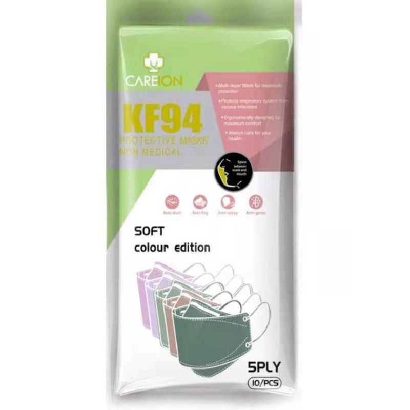 Masker KF94 Mix Colour Edition isi 10 pcs