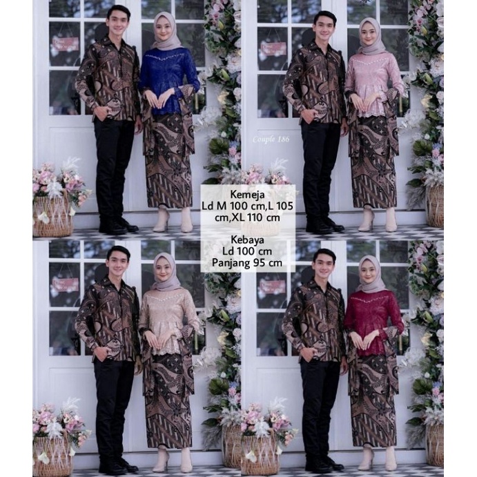 Sarimbit/Couple Kebaya RnB Naira Batik- Couple 186