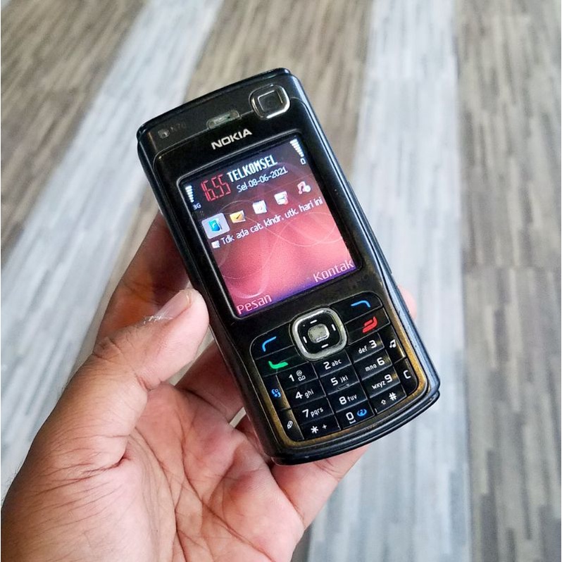 Hp jadul Nokia N70 Original full Black musik editions normal hp sejuta jadul ummat