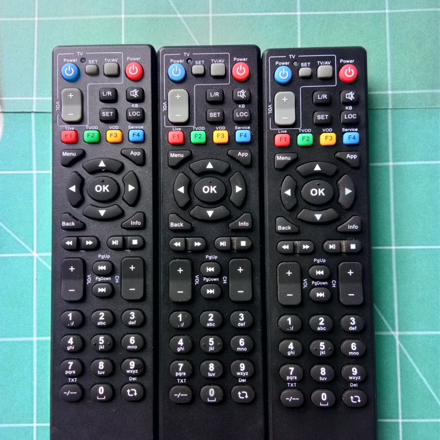 REMOT REMOTE RECEIVER STB USEE TV SPEEDY TV ZTE - HITAM