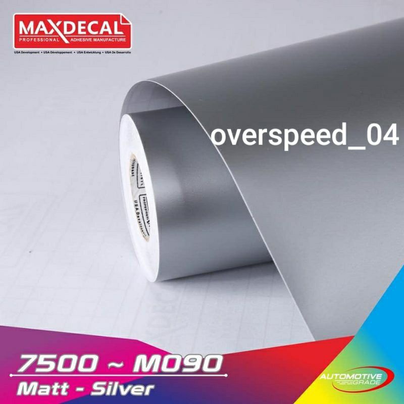 STIKER SKOTLET MOTOR MOBIL SILVER MATT STIKER LEMARI AQUARIUM SILVER DOFF MAXDECAL M090