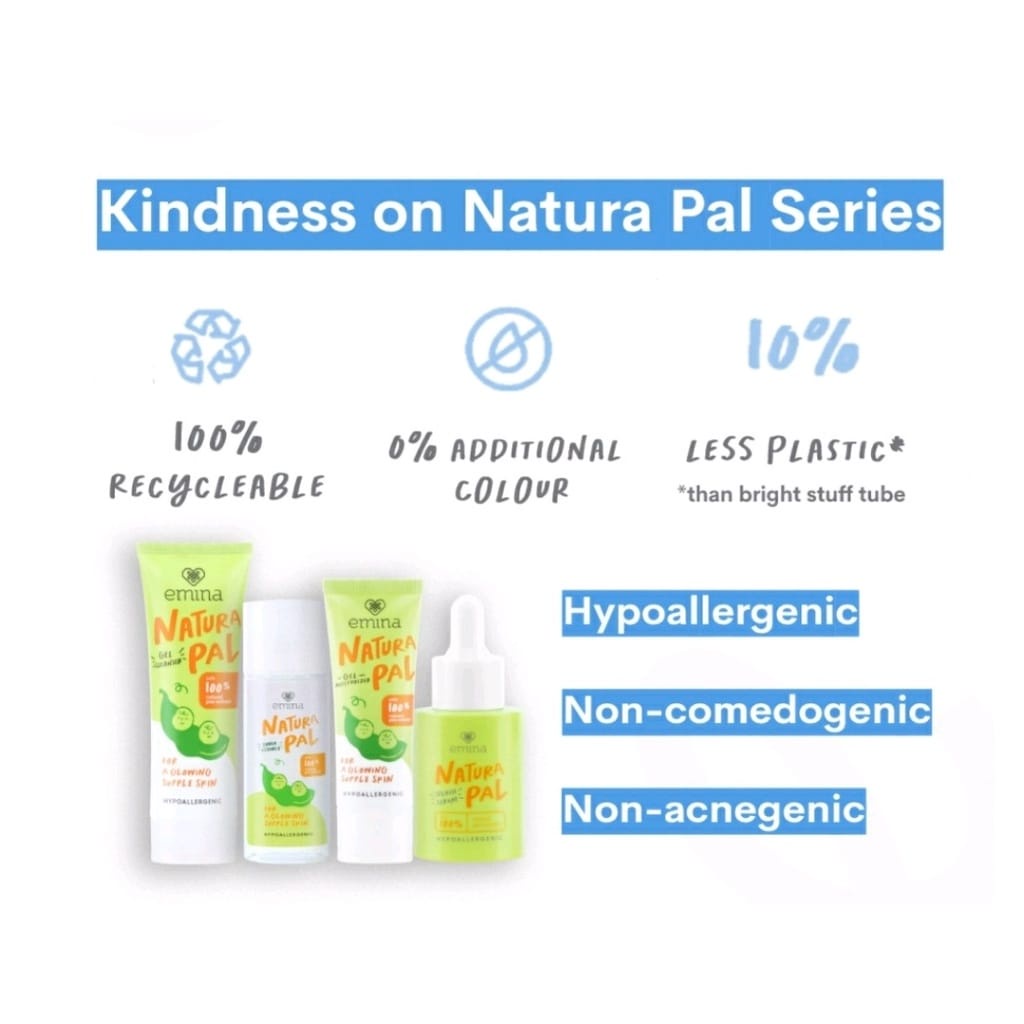 ((BISA COD) Emina Natura Pal Gel Cleanser 100ml