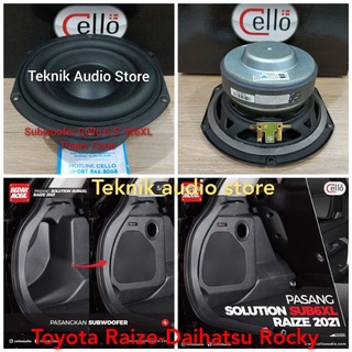 Jual Subwoofer Pnp Cello Inch W Xl Plus Power Toyota Raize Rocky Shopee Indonesia