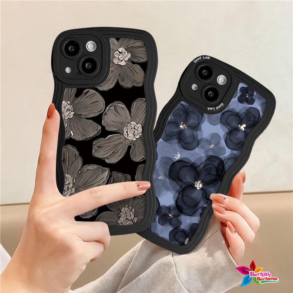 SS820 CASE SILIKON CASING OIL PAINTING FLOWER FOR INFINIX SMART 5 6 7 6 PLUS 8 HOT 40i TECNO POP 8  HOT 9 10 11 12 PLAY 11 11S NFC 12 12I 20 20I 30 30I 20S 30 PLAY NOTE 11 12 2023 12 G96 30 PRO 20 5G BB8335
