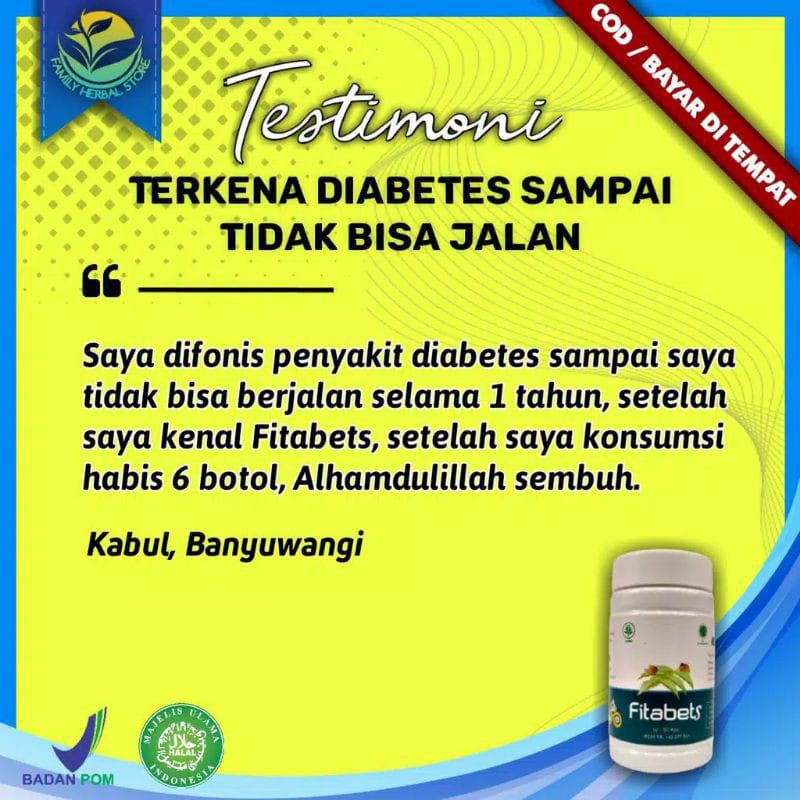 Fitabets Obat Herbal Diabetes Penurun Gula Darah Ampuh