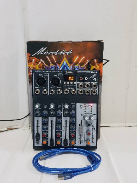 MIXER AUDIO MICROVERB BEST4/BEST 4 4 CHANNEL (USB-MP3-BLUETOOTH-RECORDING)
