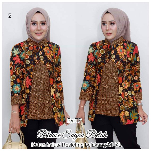Blouse sogan belah