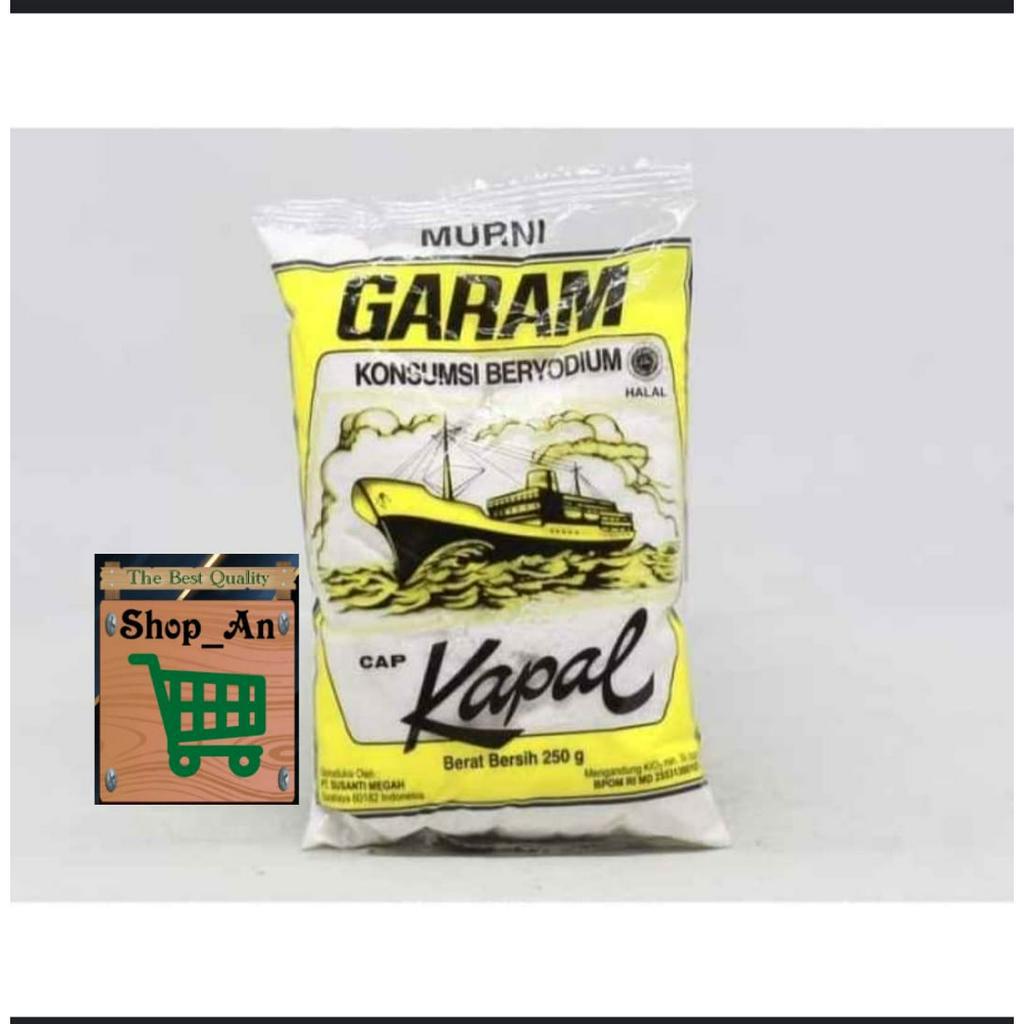 

Garam // Gram cap kapal // Kemasan 250gr