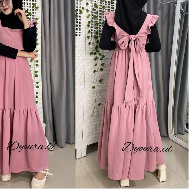 Dyoura.id / one set vest PREMIUM/ setelan wanita / one set reina span/ set yola polos /overall belak