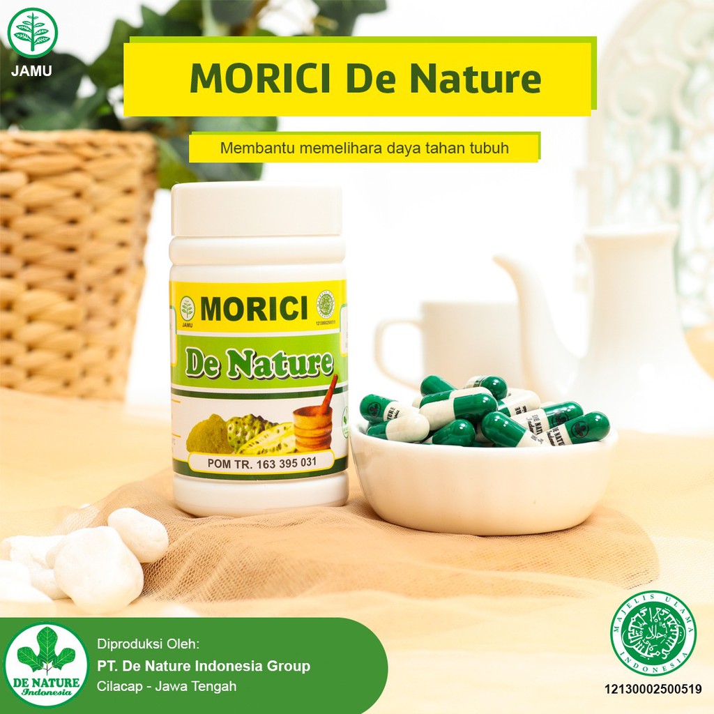 Obat Morici - Kapsul Morici - Obat Herbal Morici - Morici De Nature - Ekstra Buah Mengkudu - Pace