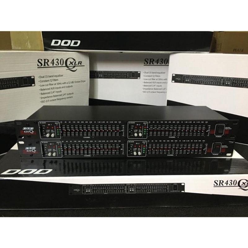 EQUALIZER DOD SR430QX EQ 2X15 BAND 1U DOD SR430 QX 15 CHANNEL