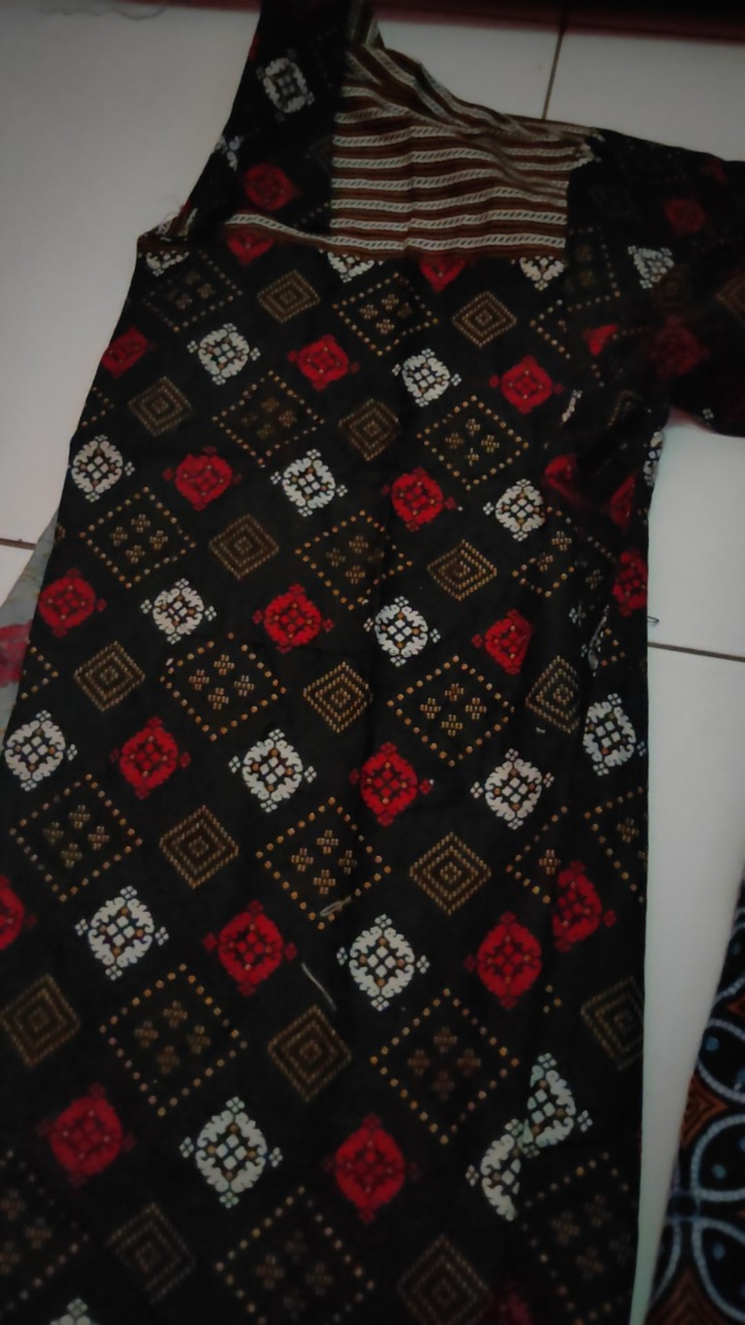 Kemeja Batik Lengan Panjang Batik  Danabrata Pria Motif Songket Hijau Kode 031 M L Xl Xxl Regular