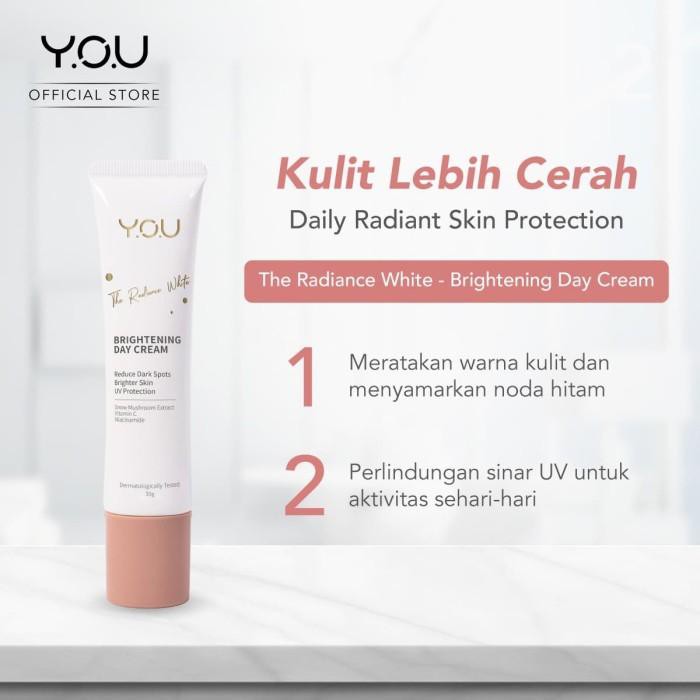 YOU The Radiance White Brightening / Advance Day Cream 30g [Kulit Cerah dengan Proteksi] Original