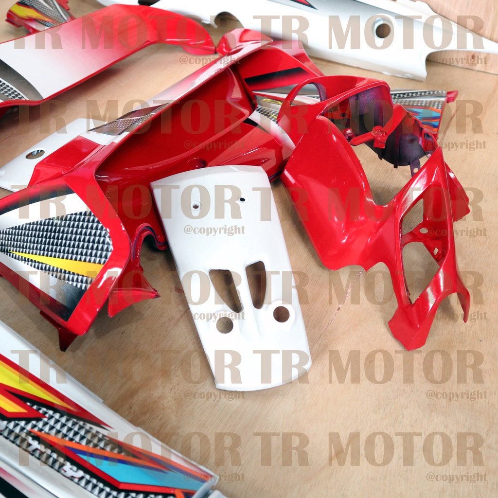 Cover Body Fizr F1zr Sporty Merah 2004 Full Set Halus Cover Bodi Yamaha Fiz r
