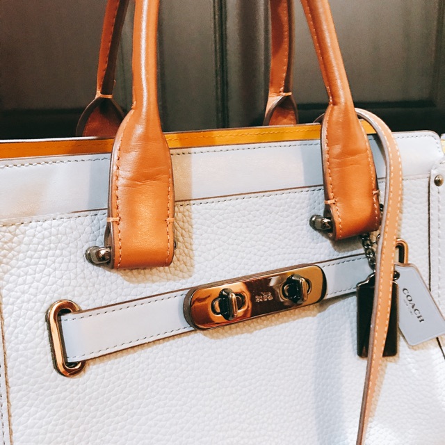 [PRELOVED] COACH Swagger 27 Limited Edition Blue Combination Bag