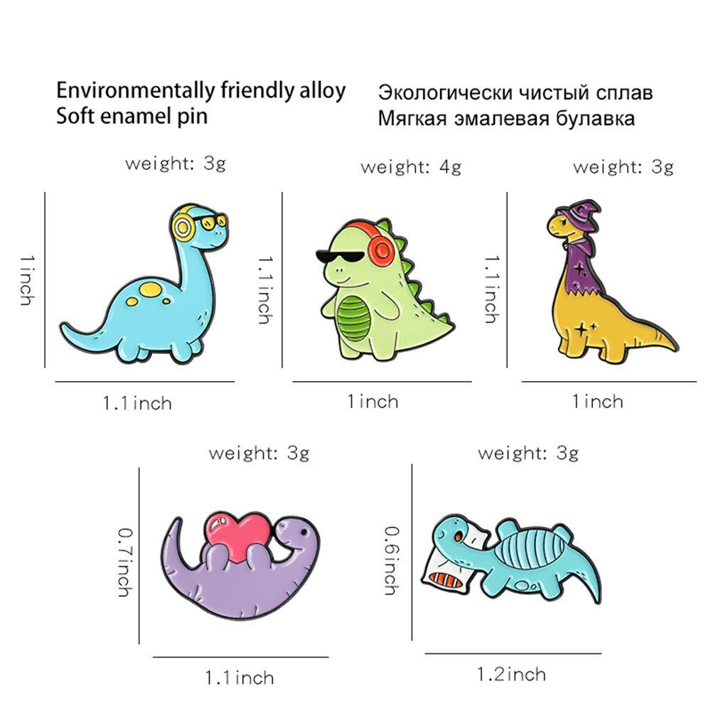 Nanas Dinosaurus Bros Hadiah Fashion Kerah Aksesoris Hewan Perhiasan Hadiah Kerah Pin Lencana