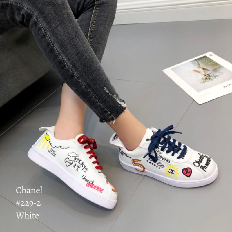 E CHANEL COCO SNEAKER SHOES #229-2