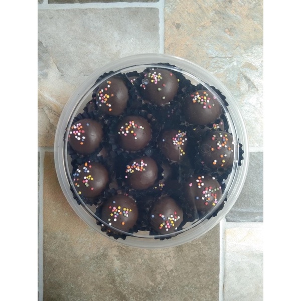 

kue kering bola coklat/ choco ball cookies toples 500 gram
