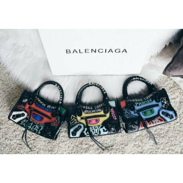 Tas balenciaga grafitti / balenciaga grafiti / balenciaga mini edge / balenciaga medium