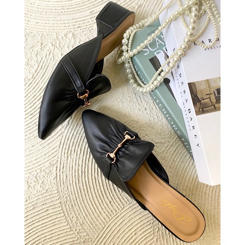 DUSHI Kimmi mules - sepatu hak tahu wanita