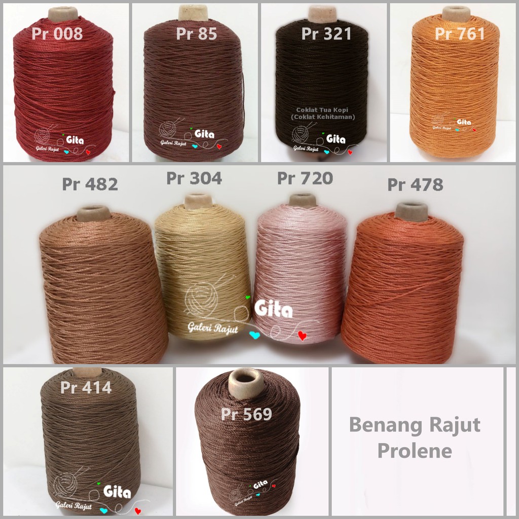Benang Prolene/ Polypropylene, Benang Rajut Propilene, Propylene, Benang PP