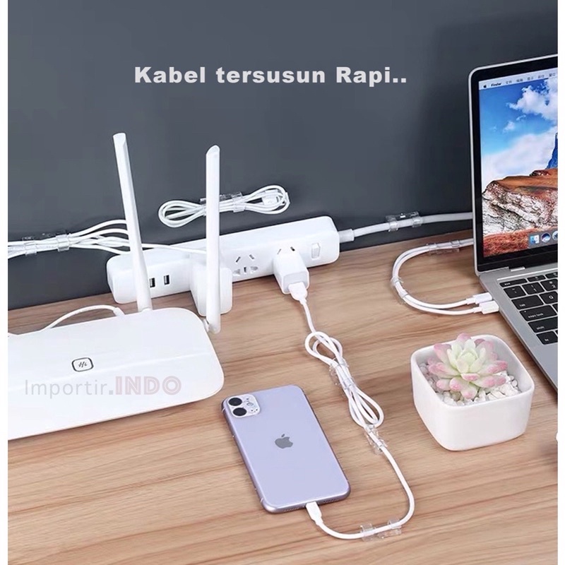 [1PACK] KLIP KABEL ORGANIZER CABLE CLIP