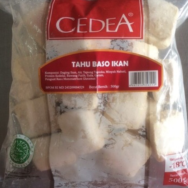 

Cedea tahu baso ikan 500 gr