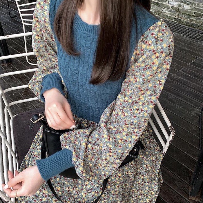 storedelune - Femme Floral Maxi Dress (Premium Import Quality)-6