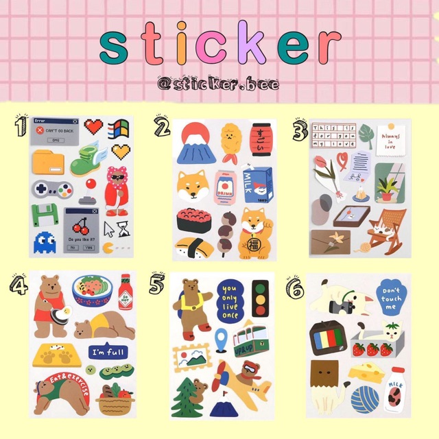 jual sticker dailylike vol 1 indonesia shopee indonesia