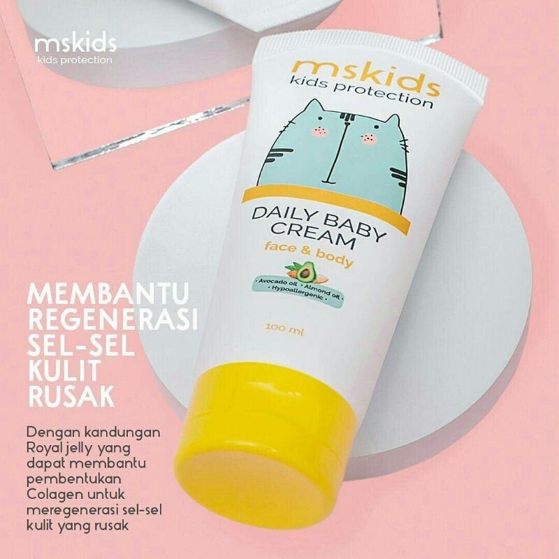 MS GLOW DAILY BABY CREAM FACE AND BODY / MS KIDS DAILY BABY CREAM