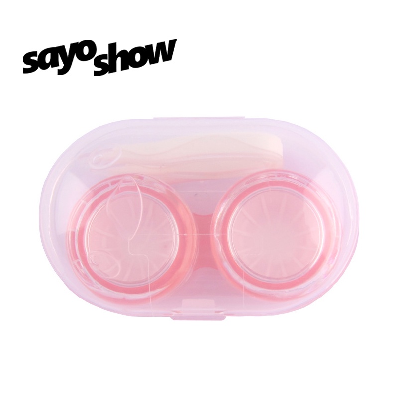 SAYOSHOW - Softlens Case Transparan / Tempat Softlens Warna Permen